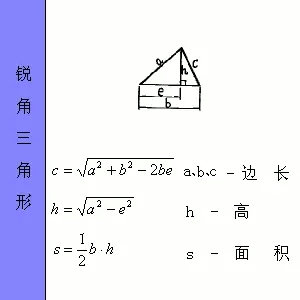 锐角三角形